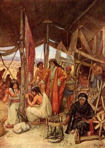 Moses inspicerer Tabernaklet - Bibelen af William Brassey Hole