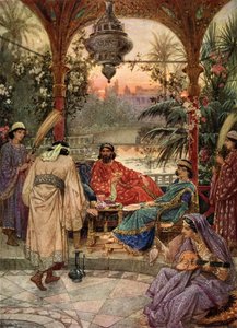 Nehemias anmoder Artaxerxes - Bibelen af William Brassey Hole