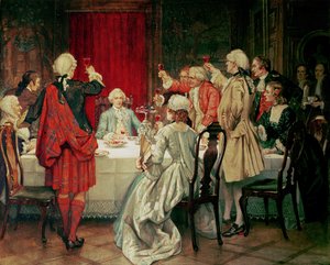 Prins Charles Edward Stuart i Edinburgh, 1745 af William Brassey Hole