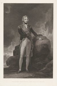 Portret af Horatio Nelson The Right Honorable Lord Viscount Nelson (titel på objekt) af William Bromley (I)