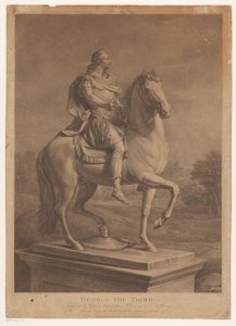 Ridesportræt af George III, konge af England George den tredje (titel på objekt) af William Bromley (I)