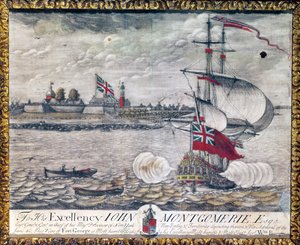 Til Hans Excellence John Montgomerie Esq. (Udsigt over Fort George) af William Burgis