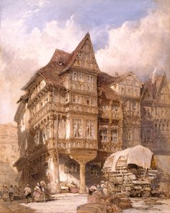 Albrecht Dürers hus i Nürnberg af William Callow