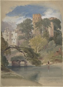 Cæsars tårn, Warwick Castle af William Callow