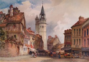 Évreux, c1855 af William Callow