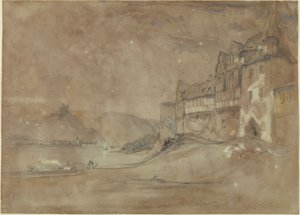 Marksburg Slot, Rhens af William Callow