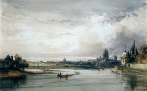 Paris set fra afstand, c1835-1900 af William Callow
