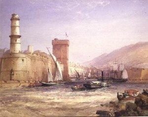 Havnen, Marseille af William Callow