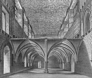 Krypten af Nonneklostret St Helen, Bishopsgate, City of London, c1819 1906