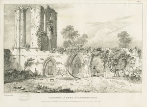 Croxden Abbey: kaiverrus, nd [1821] (painettu)