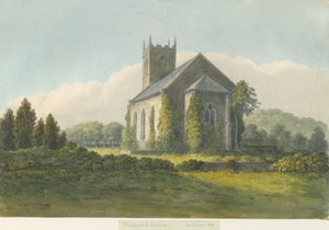 Needwood Church: vandfarvemaleri, 1839