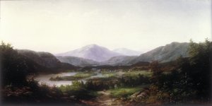 Mount Washington, Conway Valley, New Hampshire (olie på lærred)
