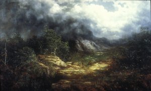 Storm Over the Blue Ridge (olie på lærred)