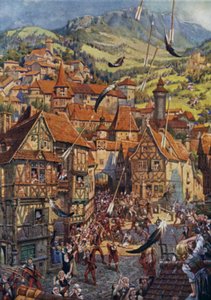 Illustration til Child of the Air af M H Spielmann (farve litho) af William Charles John Pitcher
