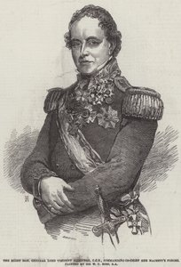 Den ærede general Lord Viscount Hardinge, GCB, øverstkommanderende for Hendes Majestæts styrker af William Charles Ross