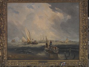 Bligh Sands, Sheerness (olie på lærred) af Clarkson Frederick Stanfield