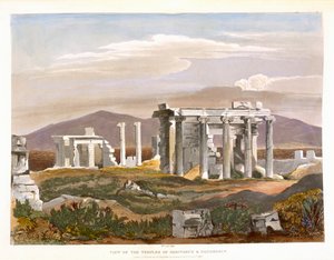 Udsigt over templerne for Erectheus og Pandrosus, Akropolis, fra 