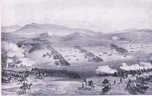 Balaclava, 25. oktober 1854: Ansvaret for den lette brigade, illustration fra britiske slag på land og hav, 1915 af William Crimea Simpson