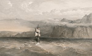 Cape Aiya, ser nordpå mod Balaklava af William Crimea Simpson
