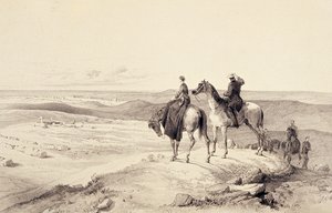 Florence Nightingale og Mr Bracebridge på Cathcarts Hill med udsigt over Sebastopol af William Crimea Simpson