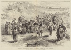 Mussulmanske pilgrimme fra Persien på vej til den hellige by Meshed