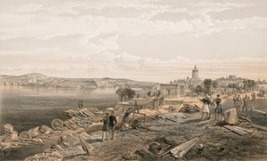 Sebastopol fra bagsiden af Fort Nicholas, ser mod syd af William Crimea Simpson