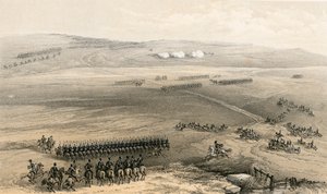 Kavaleriet af Bulganaks højder - den første pistol, 19. september 1854 af William Crimea Simpson