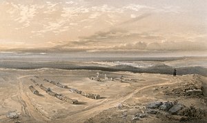 Gravene i fortet på Cathcarts Hill, af officerernes 4. division, der faldt ved Inkermann af William Crimea Simpson