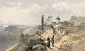 Klosteret Sankt George og Cape Fiolente, set mod vest af William Crimea Simpson