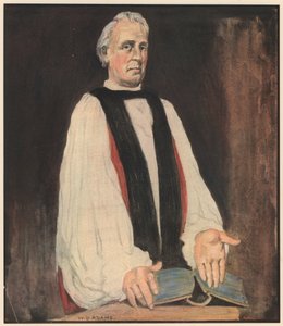 Biskoppen, "Lad dit lys skinne så" (farve litho) af William Dacres Adams
