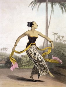 A Ronggeng or Dancing Girl, tallerken 21 fra Vol. I af 