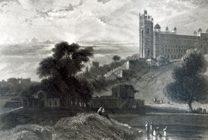 Fatehpur Sikri nær Agra, indgraveret af R. Brandard (gravering) af William Daniell