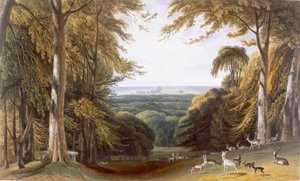 Glen i Windsor Park nær Bishops Gate, c1827-30. af William Daniell