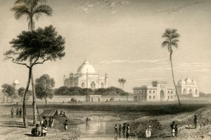 Sufter Jungs mausoleum, Delhi, 1835. af William Daniell