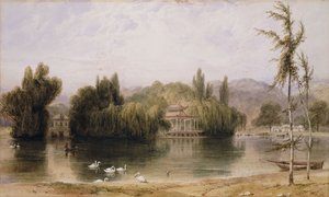 Scene på Virginia Water, 1827 af William Daniell