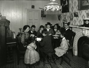 Evangelistkomité, bibelstudie i fru Vitellos hjem, 359 E. 49th Street, undervist af Miss Jones. 30. marts 1916 af William Davis Hassler