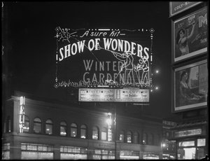 Oplyst skilt til Winter Garden Theatres 