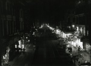 Natudsigt over Grand Street ved Orchard Street, NYC, 1917 af William Davis Hassler
