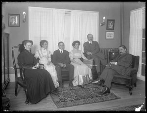 Quinn familiegruppeportræt, ca. 1911-12 af William Davis Hassler