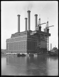 Sherman Creek-kraftværk, W. 201st Street, Inwood, New York City, juni 1916