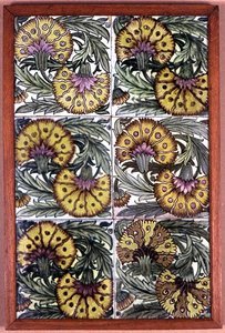 Panel af fliser af William de Morgan