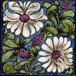 Blomsterkvist, 1880-1890 af William de Morgan
