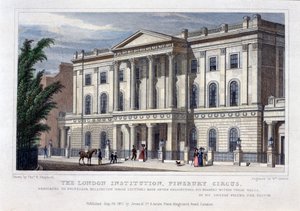 The London Institution, Finsbury Circus, London, 1827