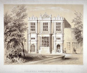 Stockwell Educational Institute, Stockwell, Lambeth, London, c1860 af William Dickes