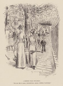 En morgentur, Piccadilly (kobberstik) af William Douglas Almond