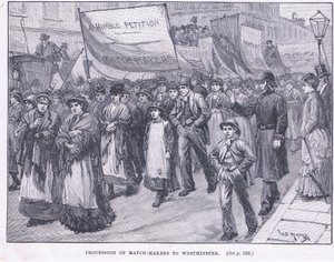 Optog af tændstikmændene til Westminster 1871 AD af William Douglas Almond