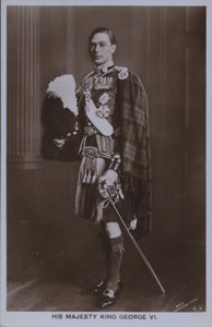Hans majestæt Kong George VI (s/h foto) af William Drummond Young