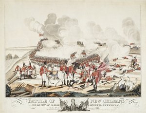 Slaget ved New Orleans og generalmajor Packenhams død af William Edward (after) West