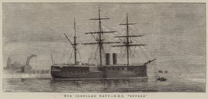 Vores jernbeklædte flåde, HMS Superb af William Edward Atkins