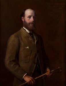 Portræt af George, Viscount Newport-senere 4. jarl af Bradford (1845-1915), ca. 1880 (olie på lærred) af William Edward Miller